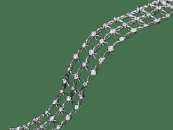 Bracelet en or blanc avec diamants