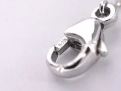Bracelet en or blanc avec cœur en diamant 0,10 carat
