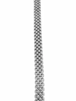 Bracelet en or blanc avec motif brique FOPE