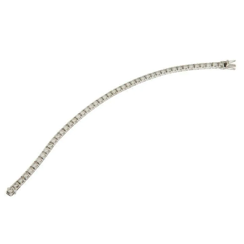 Bracelet en or blanc avec diamants