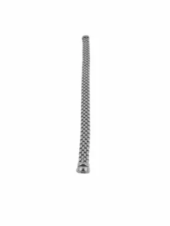 Bracelet en or blanc avec motif brique FOPE