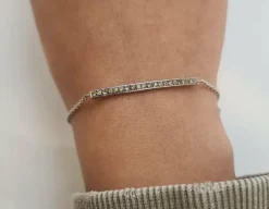 Bracelet en Or blanc, diamants