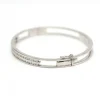 Bracelet en or blanc et diamants