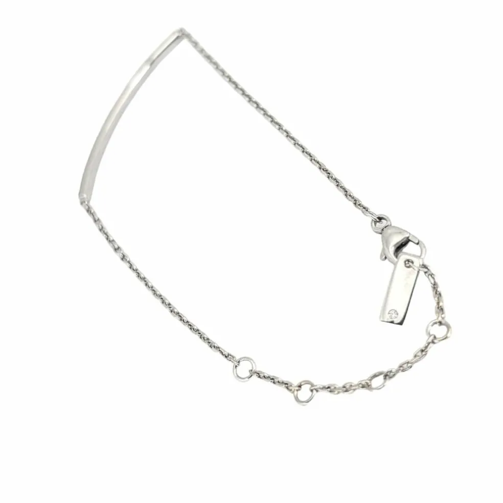 Bracelet en or blanc et diamants