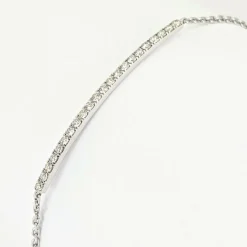 Bracelet en or blanc et diamants