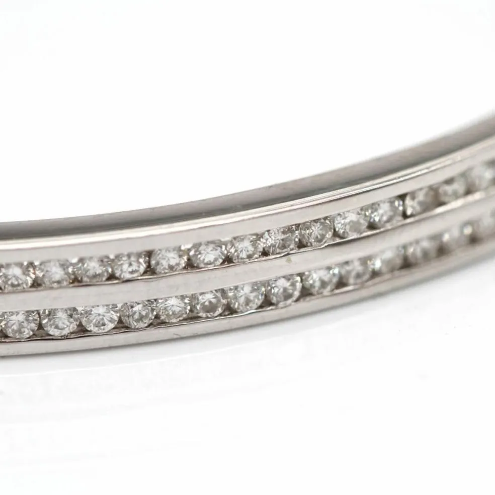Bracelet en or blanc et diamants