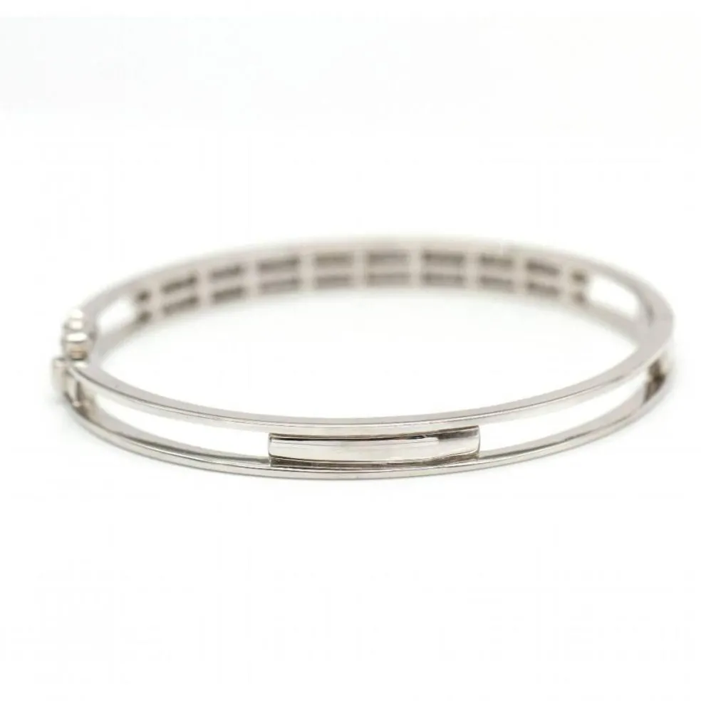 Bracelet en or blanc et diamants