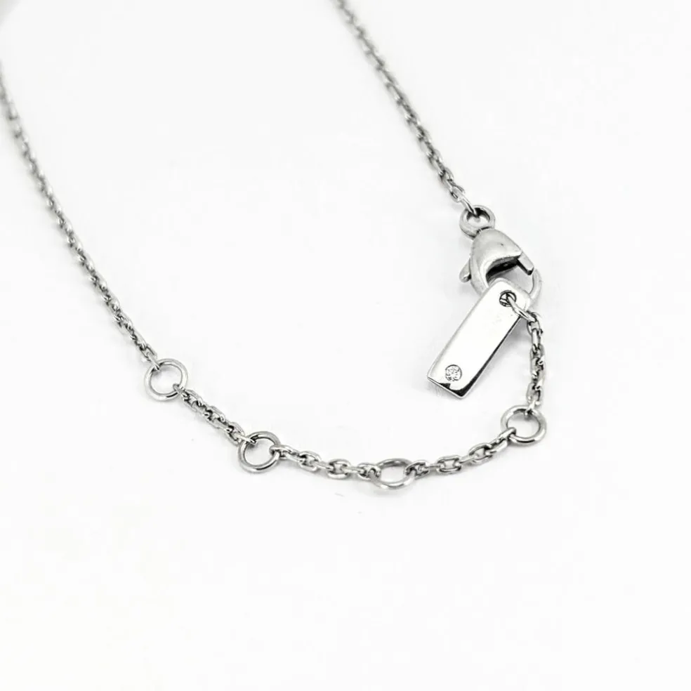 Bracelet en or blanc et diamants