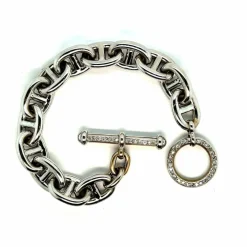 Bracelet en or blanc, Maille