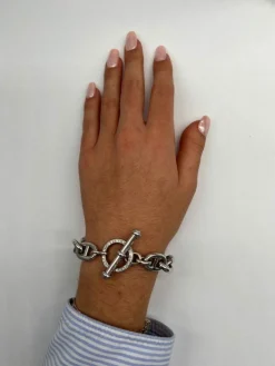 Bracelet en or blanc, Maille