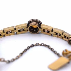 Bracelet en or et citrine des années 1940