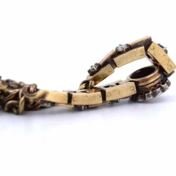 Bracelet en or et citrine des années 1940