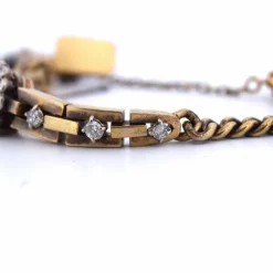 Bracelet en or et citrine des années 1940