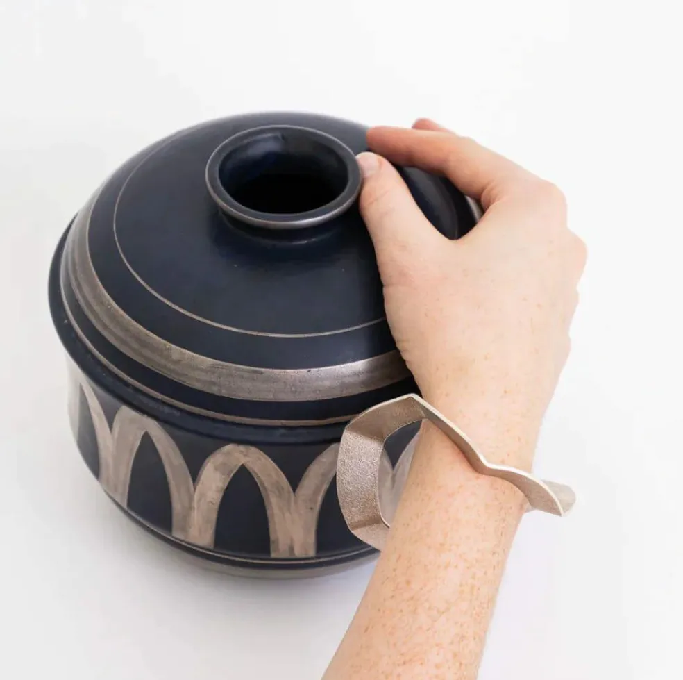 Bracelet en or gris