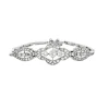 Bracelet en or gris avec diamants