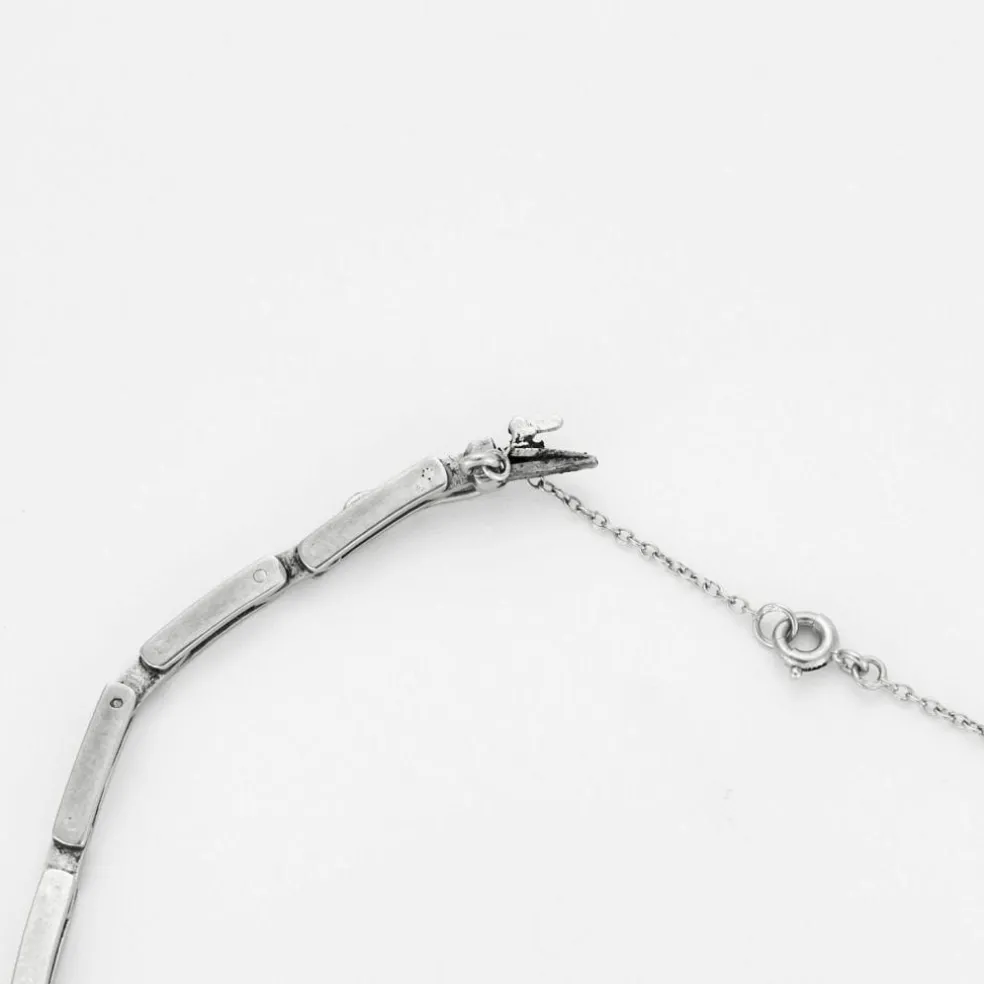 Bracelet en or gris avec diamants