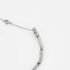 Bracelet en or gris avec diamants