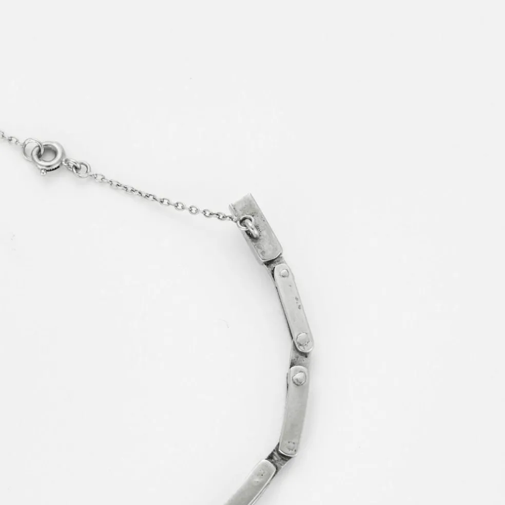 Bracelet en or gris avec diamants