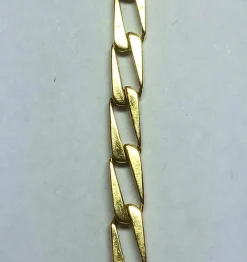 Bracelet en or jaune 18 carats, maille cheval