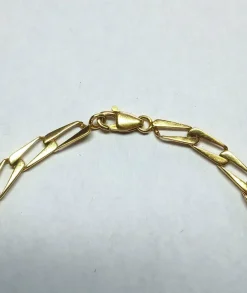 Bracelet en or jaune 18 carats, maille cheval