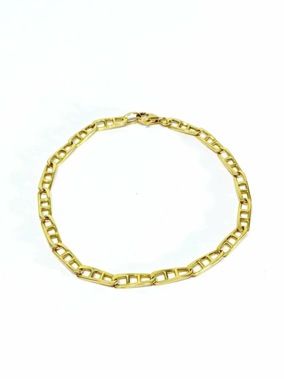 Bracelet en or jaune à mailles