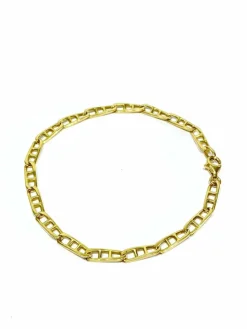 Bracelet en or jaune à mailles