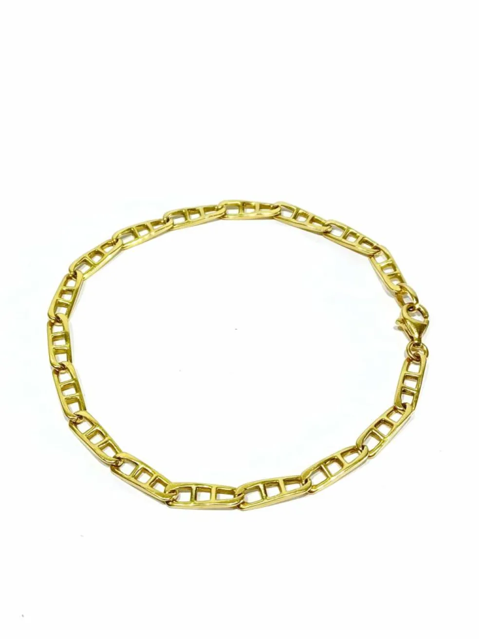 Bracelet en or jaune à mailles