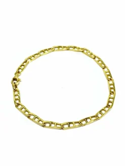 Bracelet en or jaune à mailles