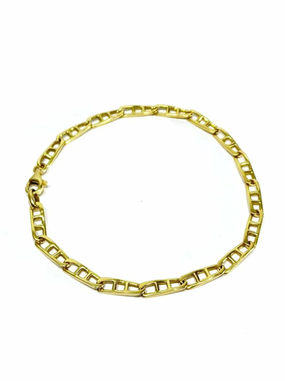 Bracelet en or jaune à mailles