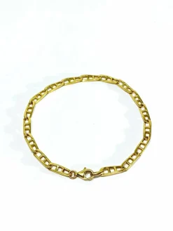 Bracelet en or jaune à mailles