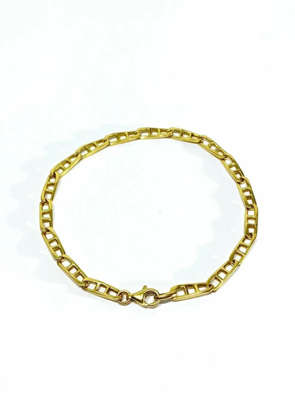 Bracelet en or jaune à mailles