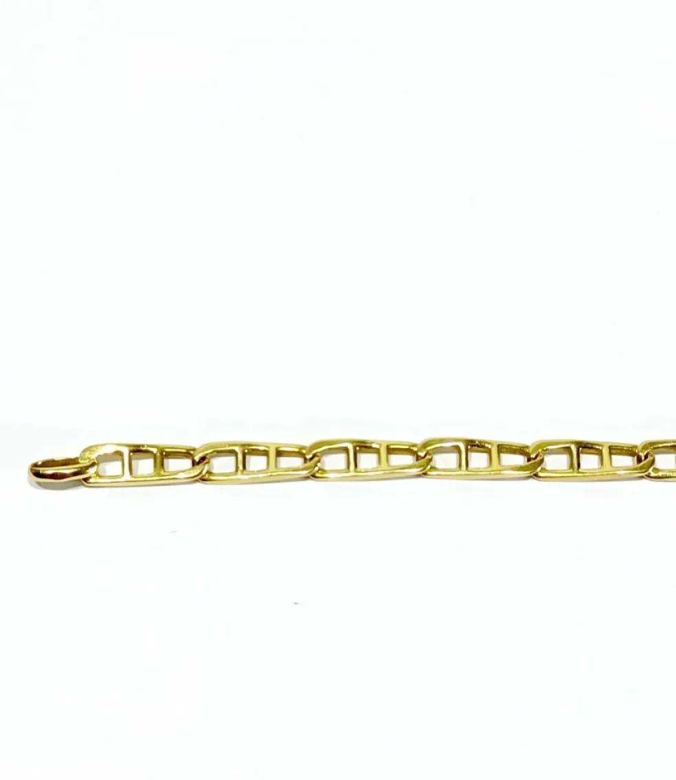 Bracelet en or jaune à mailles