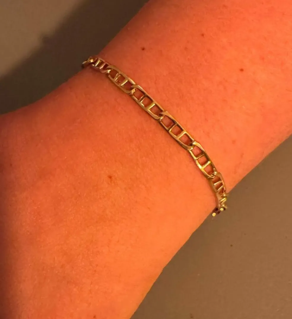 Bracelet en or jaune à mailles