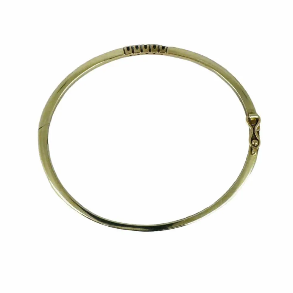 Bracelet en or jaune avec diamants