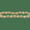 Bracelet en or jaune avec petits coeurs
