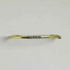 Bracelet en or jaune avec diamants