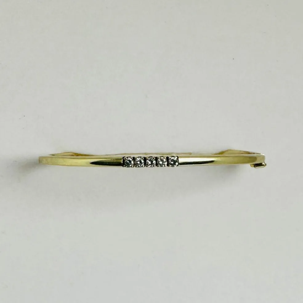 Bracelet en or jaune avec diamants