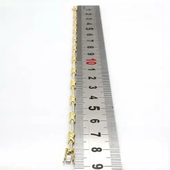 Bracelet en or jaune diamants