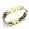 Bracelet en or jaune et argent