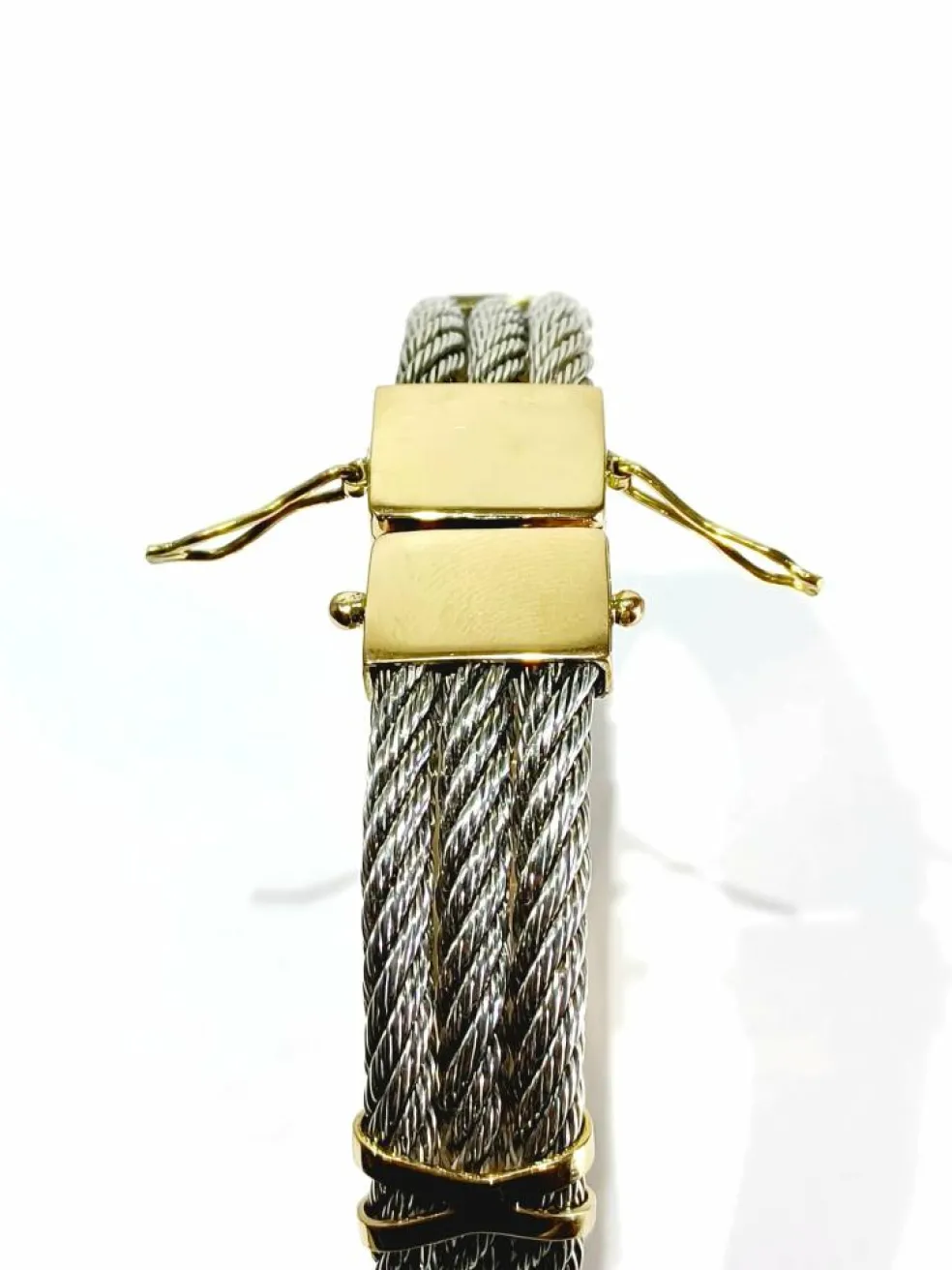 Bracelet en or jaune et argent