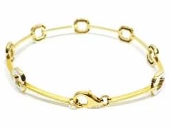 Bracelet en or jaune et blanc
