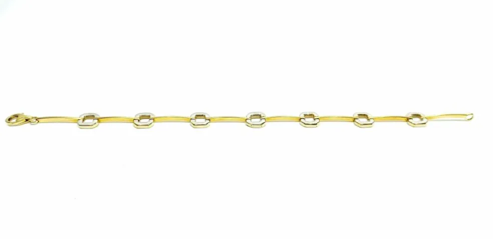 Bracelet en or jaune et blanc
