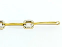 Bracelet en or jaune et blanc