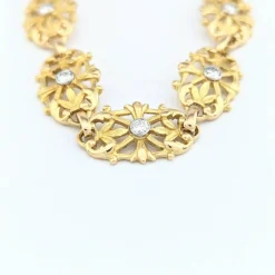 Bracelet en or jaune et diamants