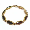 Bracelet en or jaune et grenats de Perpignan