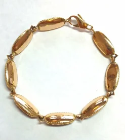 Bracelet en or jaune et grenats de Perpignan
