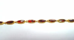 Bracelet en or jaune et grenats de Perpignan