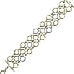 Bracelet en or jaune et or blanc 18 carats