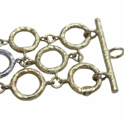 Bracelet en or jaune et or blanc 18 carats