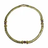 Bracelet en or jaune et rubis cabochons